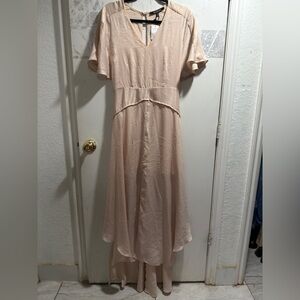 Chic Champagne Maxi Dress